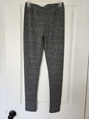 Gray Marled Leggings - Comfortable Bottoms